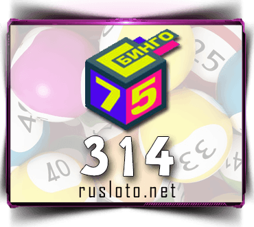 Проверить билет Бинго 75 тираж 314